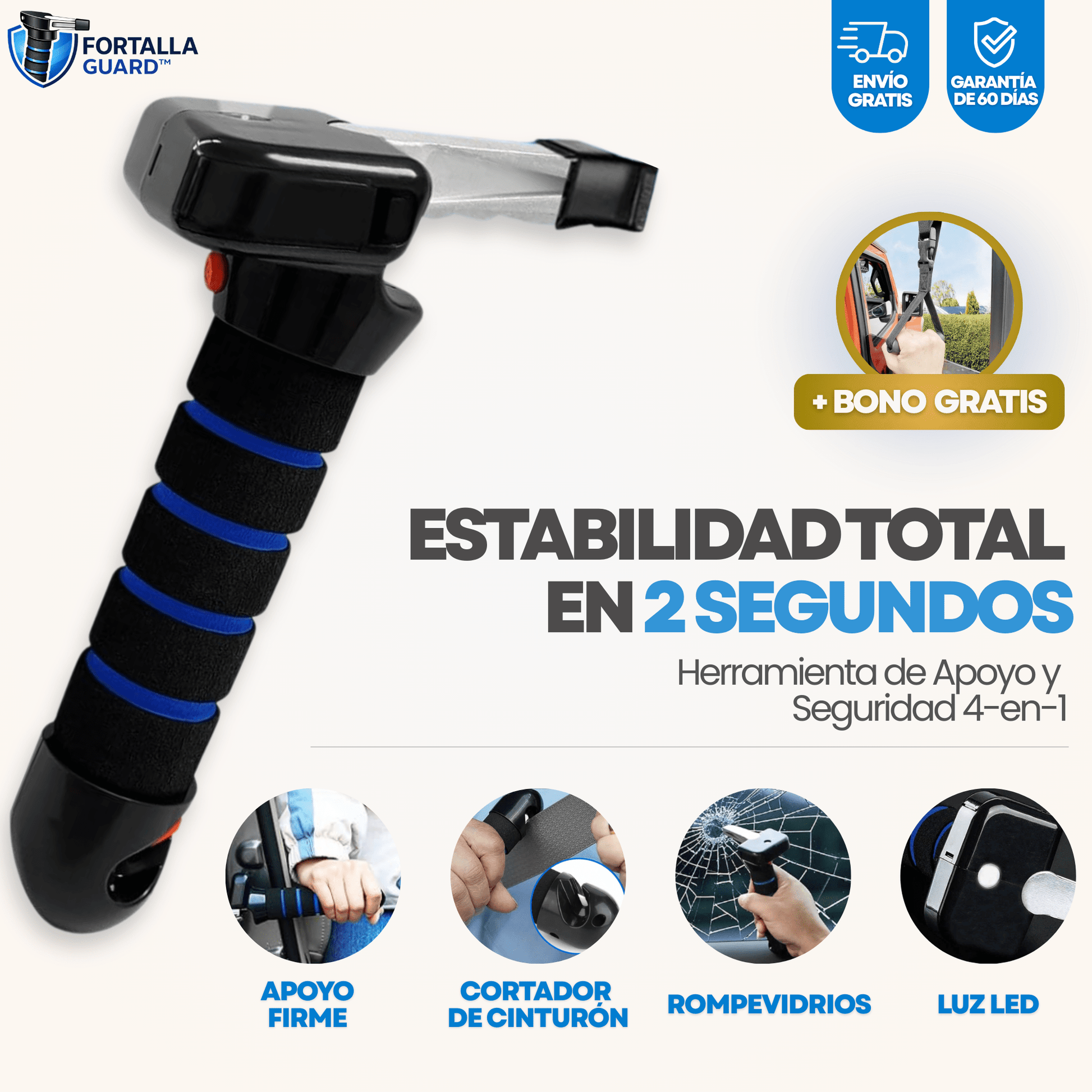 Apoyo para Salir del Auto 4-1 Fortalla Guard